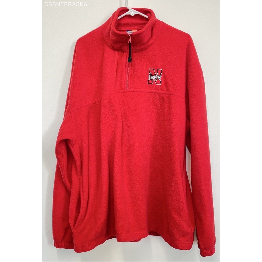 XNT Red Men's Nebraska Cornhuskers 1/4 Zip Fleece‎ - Size XXL